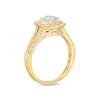 Thumbnail Image 3 of 1/2 CT. T.W. Cushion-Shaped Multi-Diamond Frame Split Shank Ring in 10K Gold