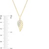 Thumbnail Image 3 of 1/15 CT. T.W. Diamond Angel Wing Pendant in 10K Gold