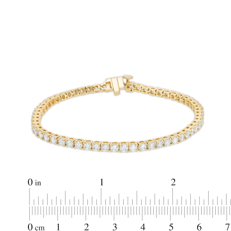 Main Image 4 of 5 CT. T.W. Diamond Tennis Bracelet in 14K Gold - 7.25"