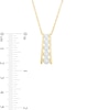 Thumbnail Image 3 of 1/4 CT. T.W. Multi-Diamond Graduated Ladder Pendant in 10K Gold