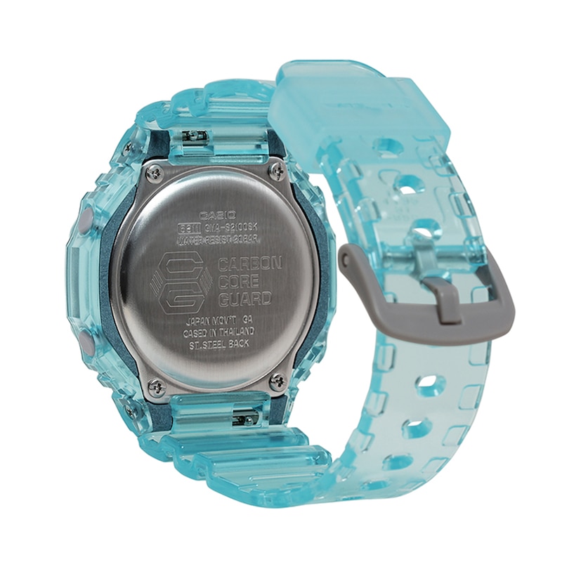 Main Image 3 of Ladies' Casio G-Shock Classic Clear Blue Resin Strap Watch (Model: GMAS2100SK2A)