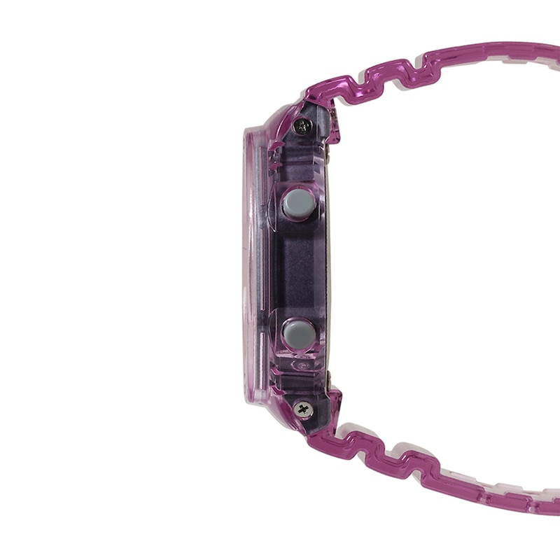 Main Image 2 of Ladies' Casio G-Shock Classic Clear Pink Resin Strap Watch (Model: GMAS2100SK4A)