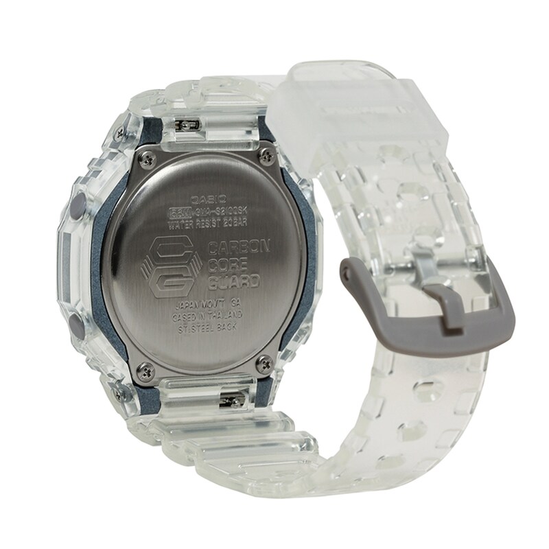 Main Image 3 of Ladies' Casio G-Shock Classic Clear Resin Strap Watch (Mode: GMAS2100SK7A)