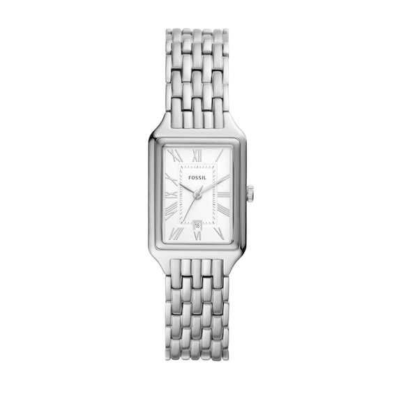 Ladies' Fossil Raquel Watch with Rectangular White Dial (Model: Es5221)