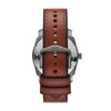 Thumbnail Image 2 of Men's Fossil Machine Gunmetal Grey Brown Leather Strap Watch with Grey Dial (Model: FS5900)
