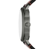 Thumbnail Image 3 of Men's Fossil Machine Gunmetal Grey Brown Leather Strap Watch with Grey Dial (Model: FS5900)