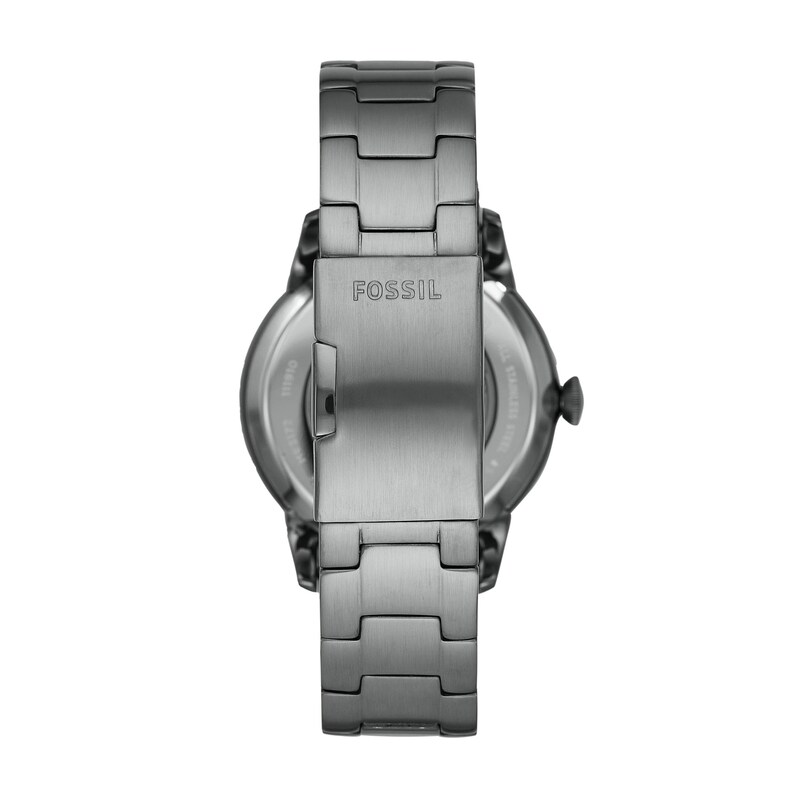 Main Image 2 of Men's Fossil Townsman Auto Gunmetal Grey Chronograph Automatic Watch with Black Skeleton Dial (Model: ME3172)