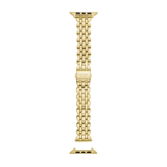 Ladies' Kate Spade Apple Straps Gold-Tone IP Interchangeable Scallop Link Band Attachment (Model: Kss0143)