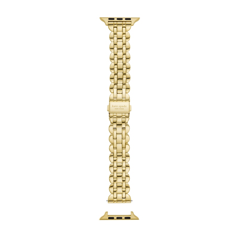 Main Image 1 of Ladies' Kate Spade Apple Straps Gold-Tone IP Interchangeable Scallop Link Band Attachment (Model: KSS0143)