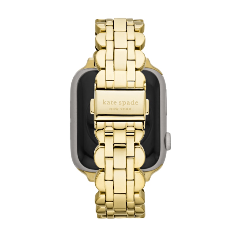 Main Image 2 of Ladies' Kate Spade Apple Straps Gold-Tone IP Interchangeable Scallop Link Band Attachment (Model: KSS0143)