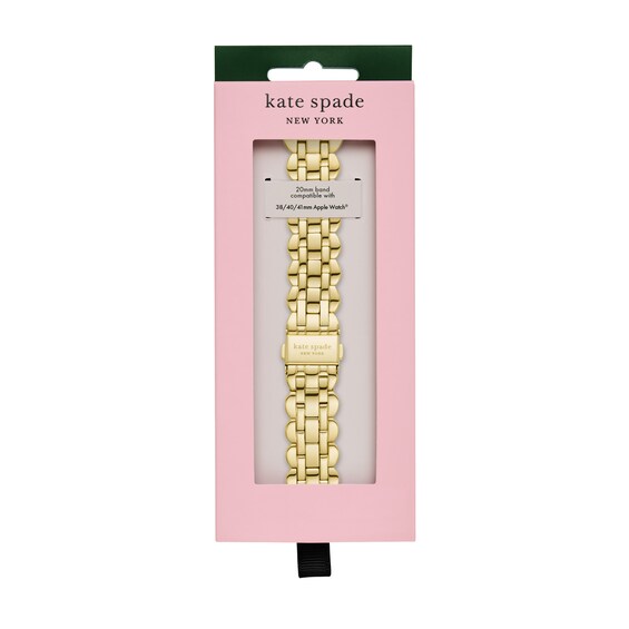 Ladies' Kate Spade Apple Straps Gold-Tone IP Interchangeable Scallop Link Band Attachment (Model: Kss0143)