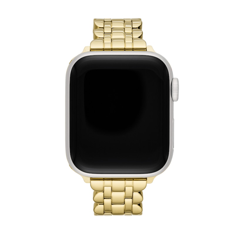 Main Image 4 of Ladies' Kate Spade Apple Straps Gold-Tone IP Interchangeable Scallop Link Band Attachment (Model: KSS0143)