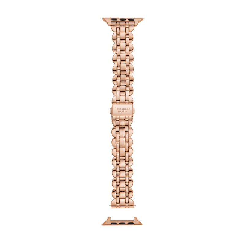 Ladies' Kate Spade Apple Straps Rose-Tone IP Interchangeable Scallop Link Band Attachment (Model: KSS0121)