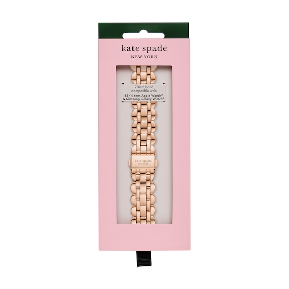 Ladies' Kate Spade Apple Straps Rose-Tone IP Interchangeable Scallop Link Band Attachment (Model: Kss0121)