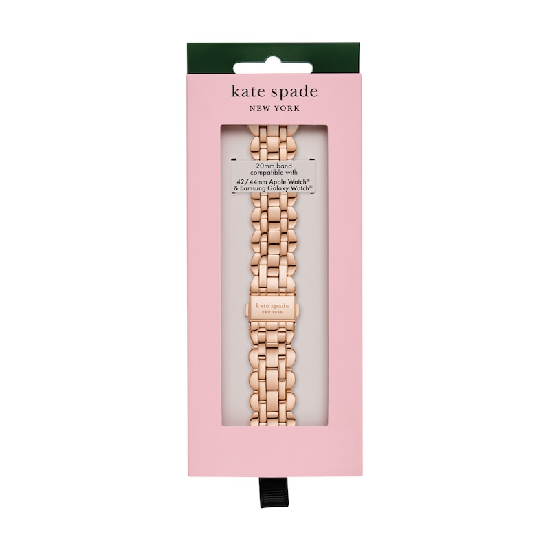 Ladies' Kate Spade Apple Straps Rose-Tone IP Interchangeable Scallop Link Band Attachment (Model: KSS0121)