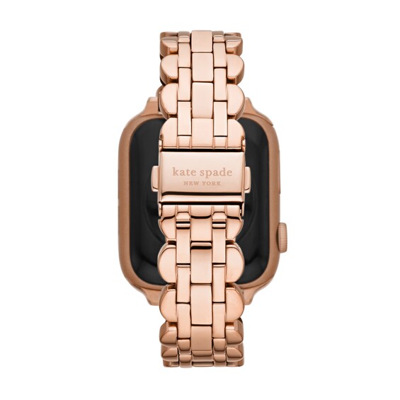 Ladies' Kate Spade Apple Straps Rose-Tone IP Interchangeable Scallop Link Band Attachment (Model: Kss0121)