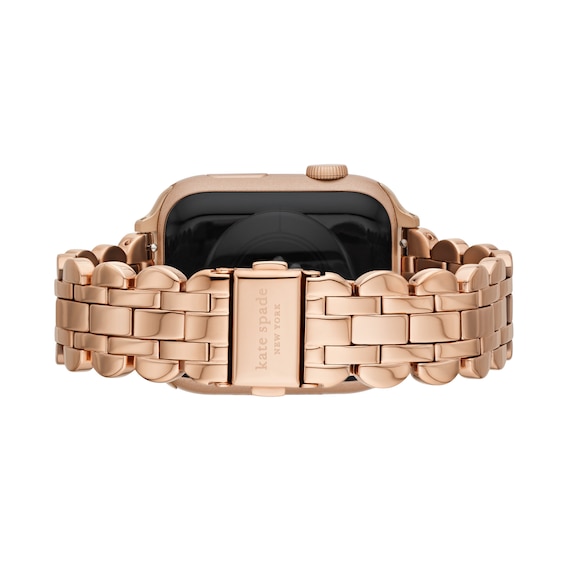 Ladies' Kate Spade Apple Straps Rose-Tone IP Interchangeable Scallop Link Band Attachment (Model: Kss0121)