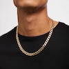 Thumbnail Image 1 of Men's 9.9mm Curb Chain Necklace in Solid 14K Gold - 22"