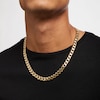 Thumbnail Image 2 of Men's 9.9mm Curb Chain Necklace in Solid 14K Gold - 22"