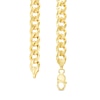 Thumbnail Image 2 of Men's 9.9mm Curb Chain Necklace in Solid 14K Gold - 22"