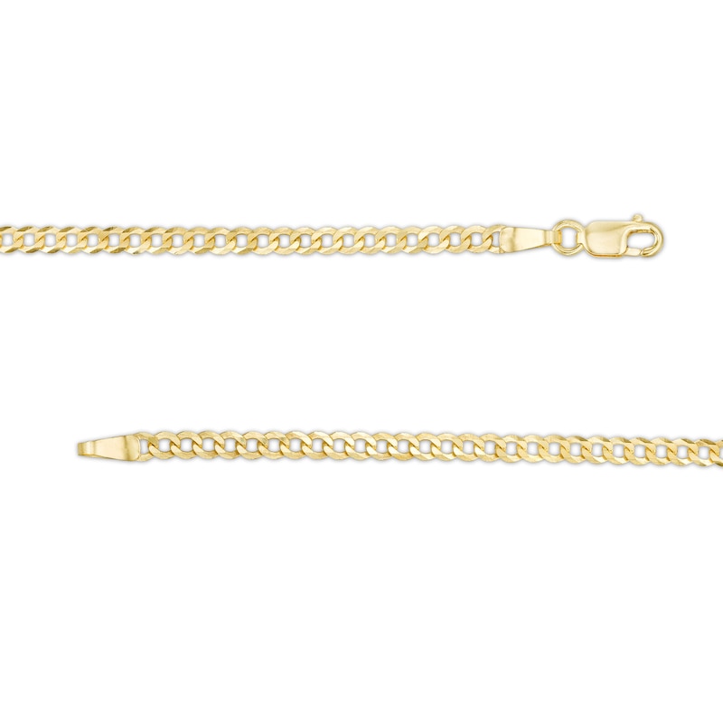 Main Image 3 of 2.7mm Curb Chain Bracelet in Solid 14K Gold - 7.5"