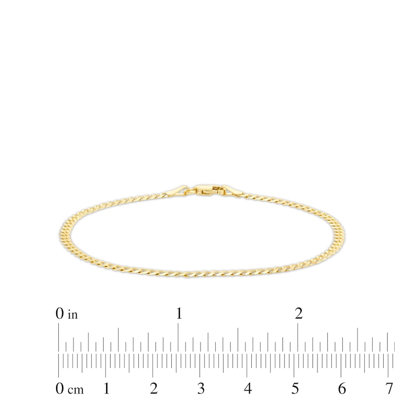 2.7mm Curb Chain Bracelet in Solid 14K Gold - 7.5"