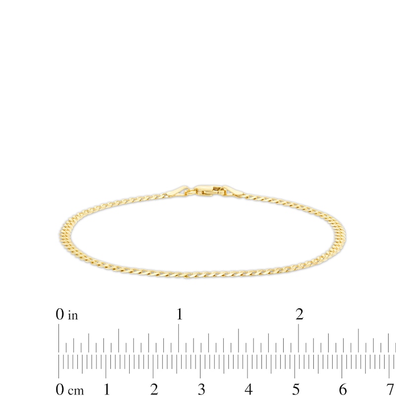 14K Gold Initial Bracelet 14K Yellow Gold / 7 - 7.5