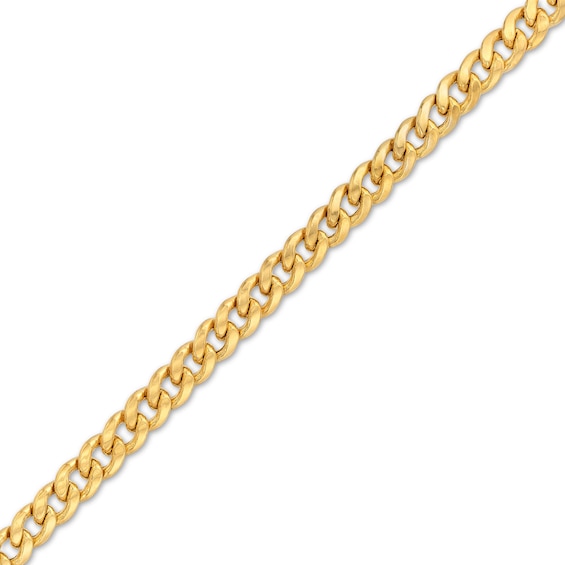 5.5mm Curb Chain Bracelet in Hollow 10K Gold - 8.5"