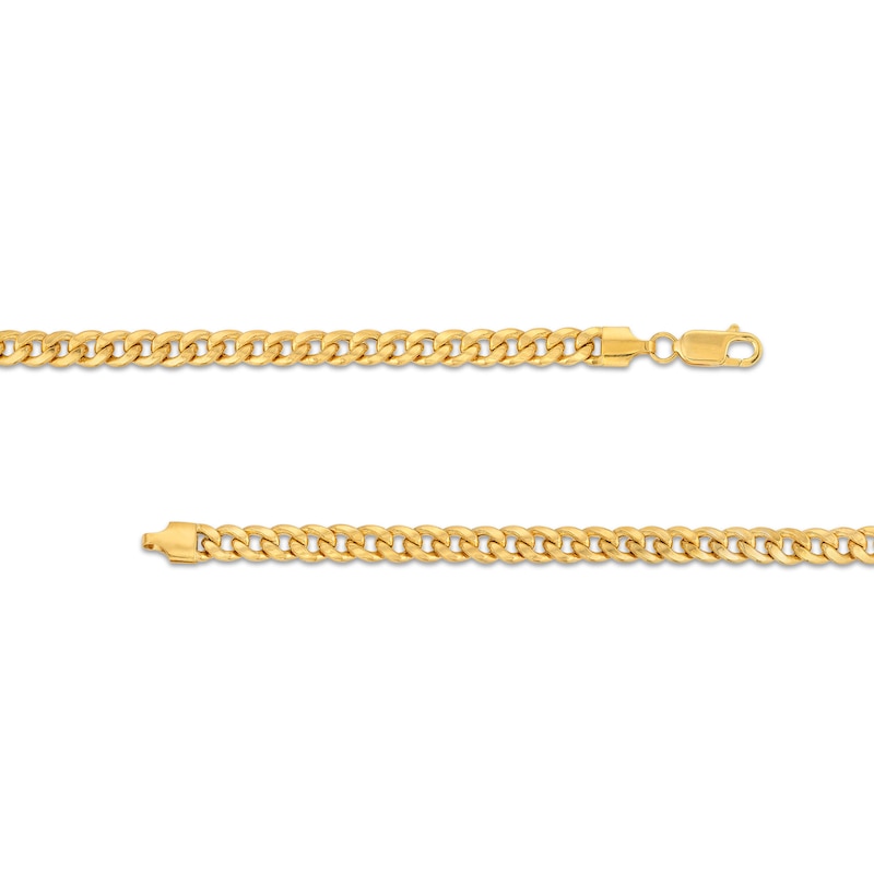 5.5mm Curb Chain Bracelet in Hollow 10K Gold - 8.5"