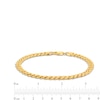 Thumbnail Image 3 of 5.5mm Curb Chain Bracelet in Hollow 10K Gold - 8.5"