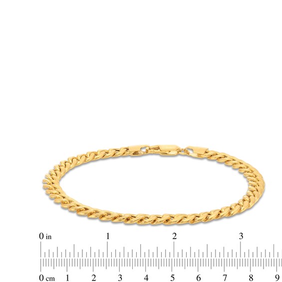 5.5mm Curb Chain Bracelet in Hollow 10K Gold - 8.5"