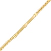 Thumbnail Image 0 of Men's Curved ID Link Bracelet in 10K Gold – 9"