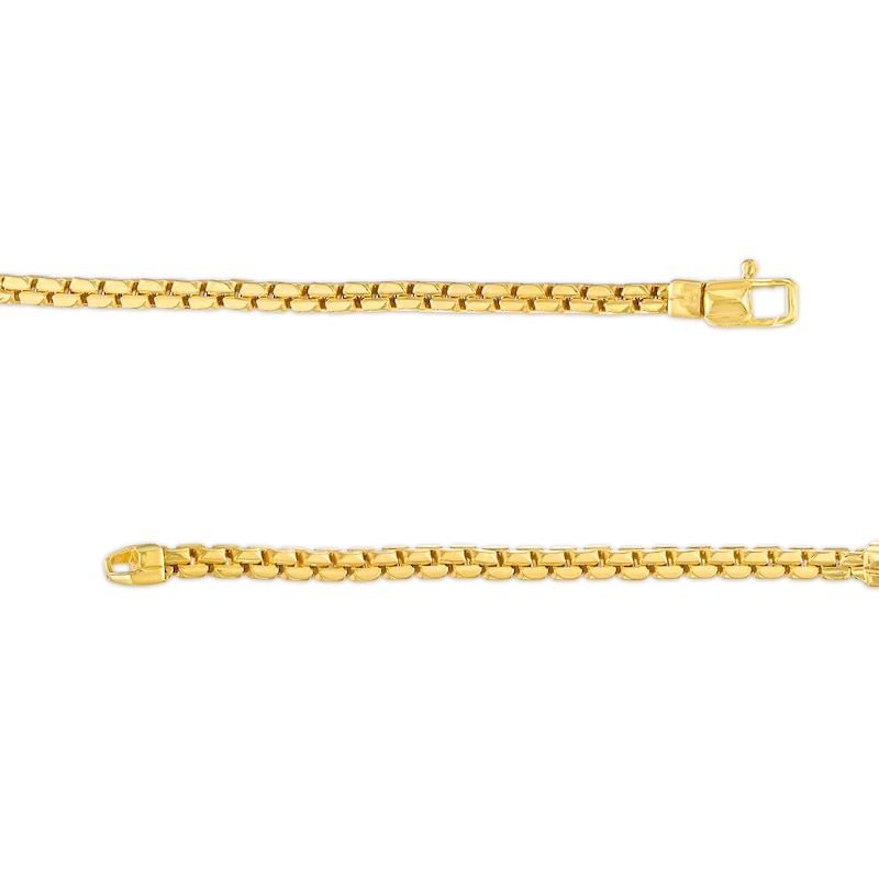 Men's Curved ID Link Bracelet in 10K Gold – 9"