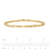 Thumbnail Image 4 of Men's Curved ID Link Bracelet in 10K Gold – 9&quot;