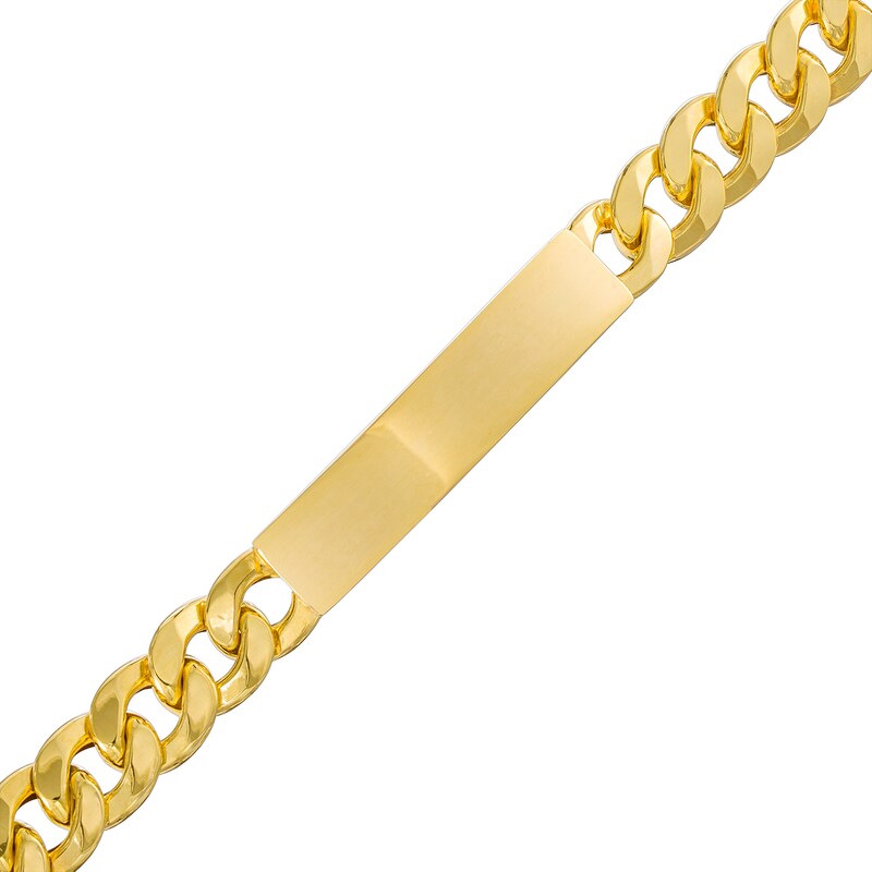 Men's Cuban Curb Chain ID Bracelet in 10K Gold – 8.5"