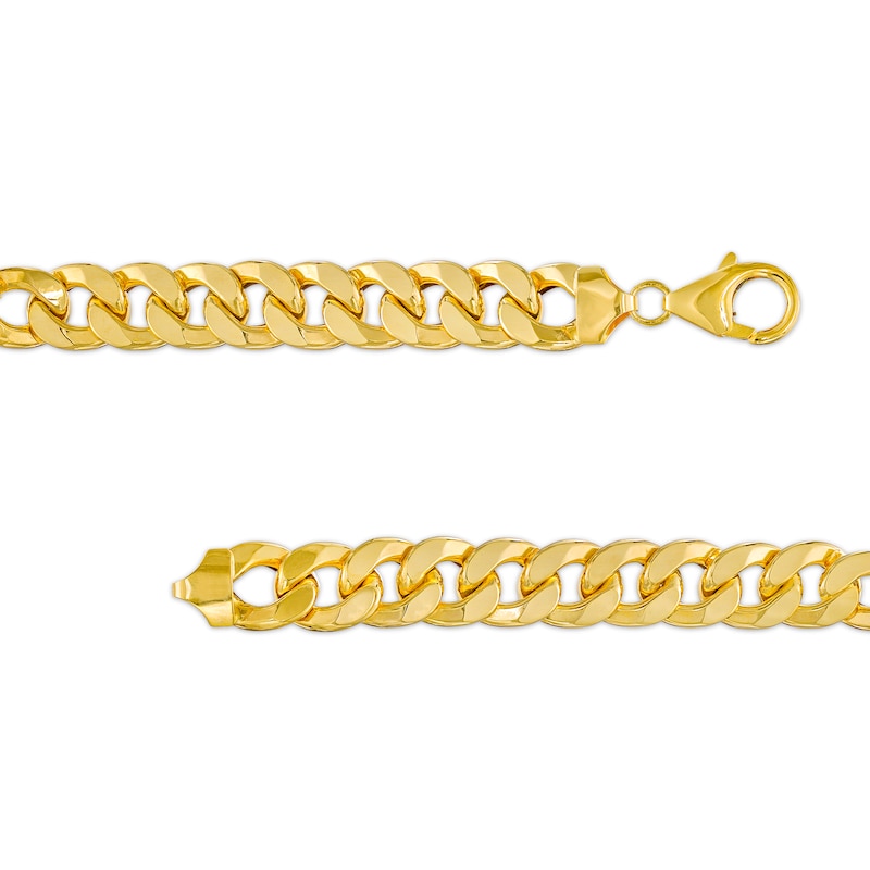 Men's Cuban Curb Chain ID Bracelet in 10K Gold – 8.5"