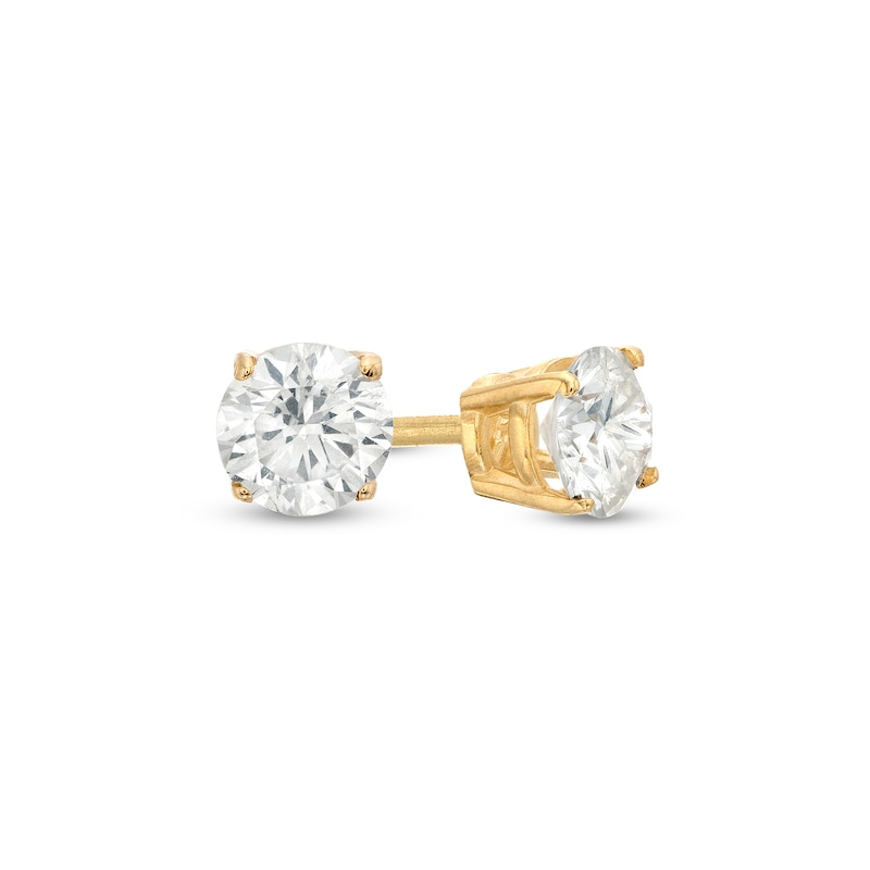 1/2 CT. T.W. Diamond Solitaire Stud Earrings in 10K Gold (I/I3)