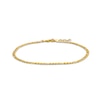 Thumbnail Image 1 of 2.9mm Figaro Chain Anklet in Solid 10K Gold - 10"