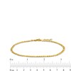 Thumbnail Image 3 of 2.9mm Figaro Chain Anklet in Solid 10K Gold - 10"