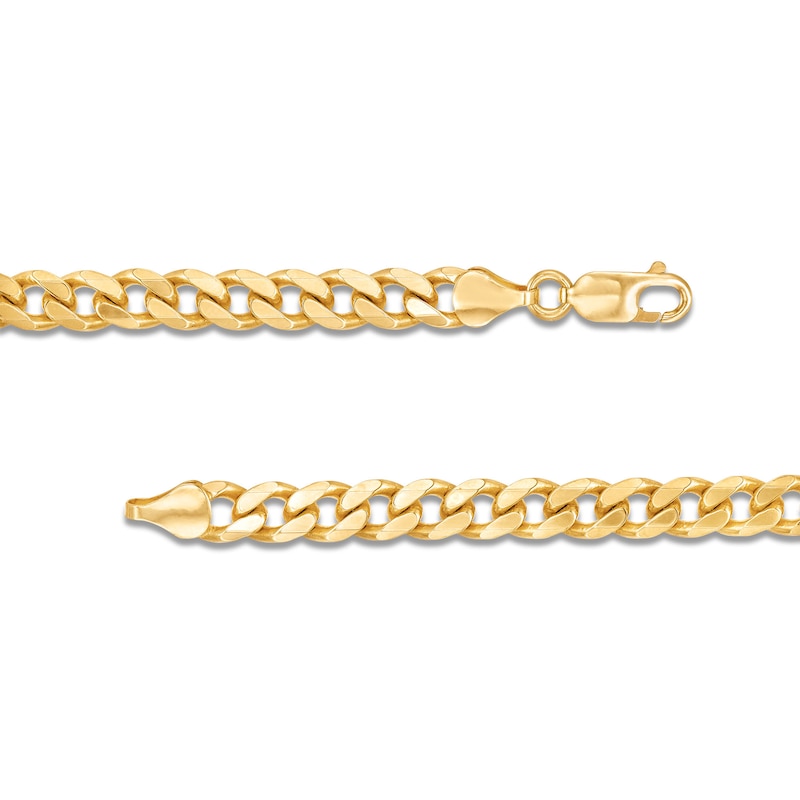 Main Image 3 of 6.3mm Curb Chain Necklace in Solid 10K Gold - 18"