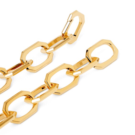PDPAOLAâ¢ at Zales 14.5mm Paper Clip Link Chain Necklace in Brass with 18K Gold Plate â 20.67"