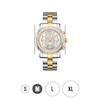 Thumbnail Image 4 of JBW Laurel 1/10 CT. T.W. Diamond and Crystal Accent Two-Tone Chronograph Watch with Silver-Tone Dial (Model: J6330F)