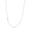 Thumbnail Image 2 of You're the One™ 1/3 CT. T.W. Certified Lab-Created Diamond Chevron Necklace in 14K White Gold (F/SI2) – 18.5"