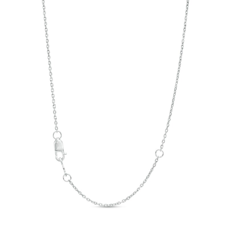 Main Image 3 of You're the One™ 1/3 CT. T.W. Certified Lab-Grown Diamond Chevron Necklace in 14K White Gold (F/SI2) – 18.5"