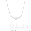 Thumbnail Image 4 of You're the One™ 1/3 CT. T.W. Certified Lab-Grown Diamond Chevron Necklace in 14K White Gold (F/SI2) – 18.5"