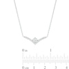 Thumbnail Image 3 of You're the One™ 1/3 CT. T.W. Certified Lab-Created Diamond Chevron Necklace in 14K White Gold (F/SI2) – 18.5"