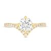 Thumbnail Image 4 of You're the One™ 1-1/5 CT. T.W. Certified Lab-Created Diamond Chevron Engagement Ring in 14K Gold (F/SI2)