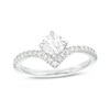 Thumbnail Image 1 of You're the One™ 3/4 CT. T.W. Certified Lab-Grown Diamond Chevron Engagement Ring in 14K White Gold (F/SI2)