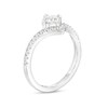 Thumbnail Image 3 of You're the One™ 3/4 CT. T.W. Certified Lab-Created Diamond Chevron Engagement Ring in 14K White Gold (F/SI2)