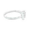 Thumbnail Image 3 of You're the One™ 3/8 CT. T.W. Certified Lab-Grown Diamond Chevron Engagement Ring in 14K White Gold (F/SI2)